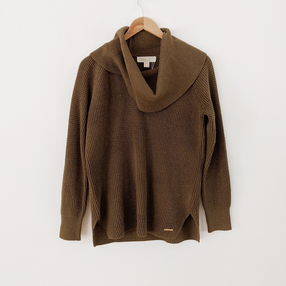 NWT Michael Kors Oversized Cowl Neck Knit Sweater - Picture 2 of 6